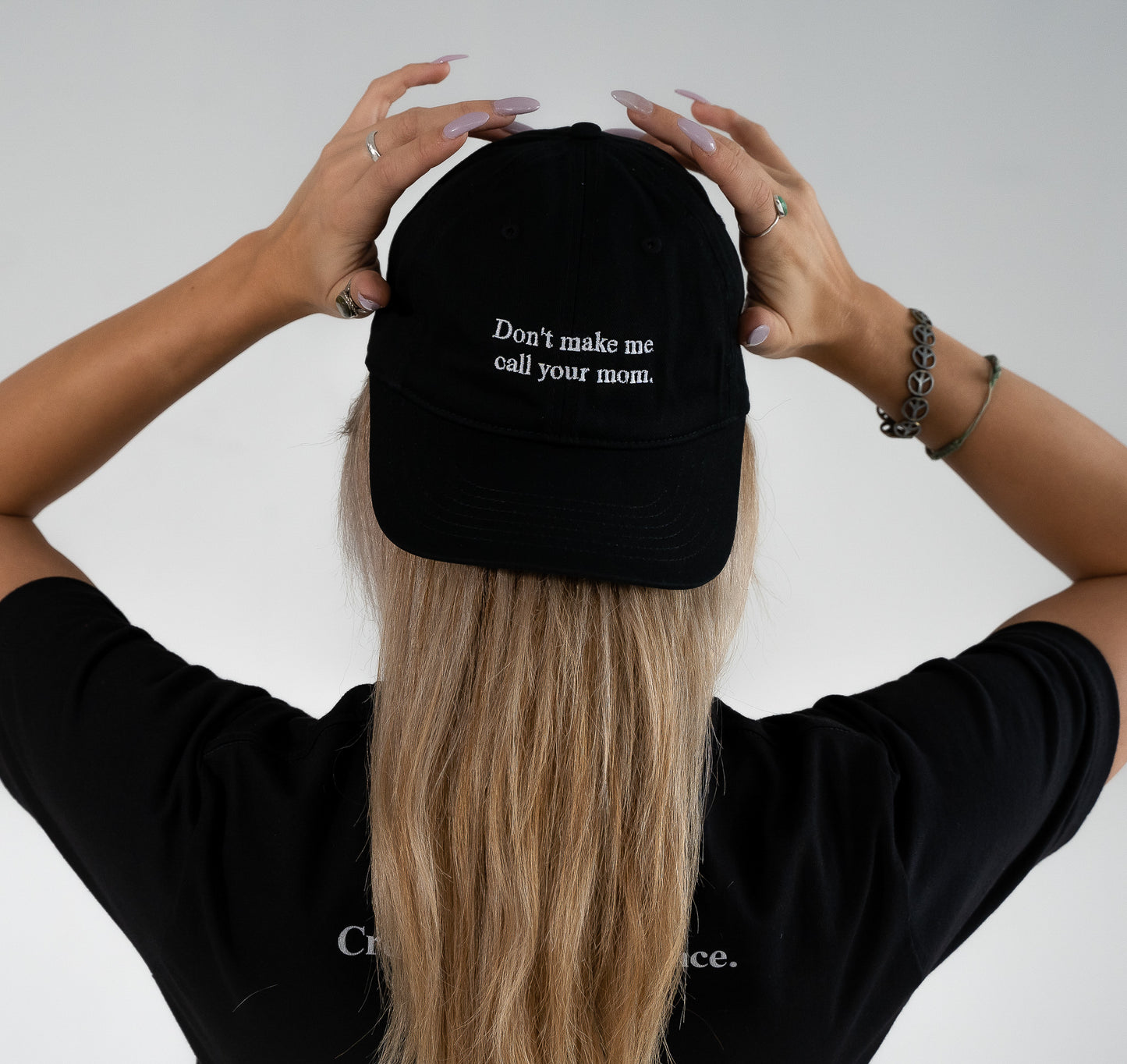 Don't make me call your mom - Organic dad hat