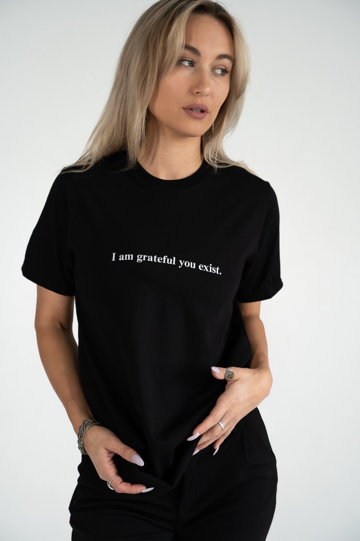 I am grateful you exist - Organic T-Shirt