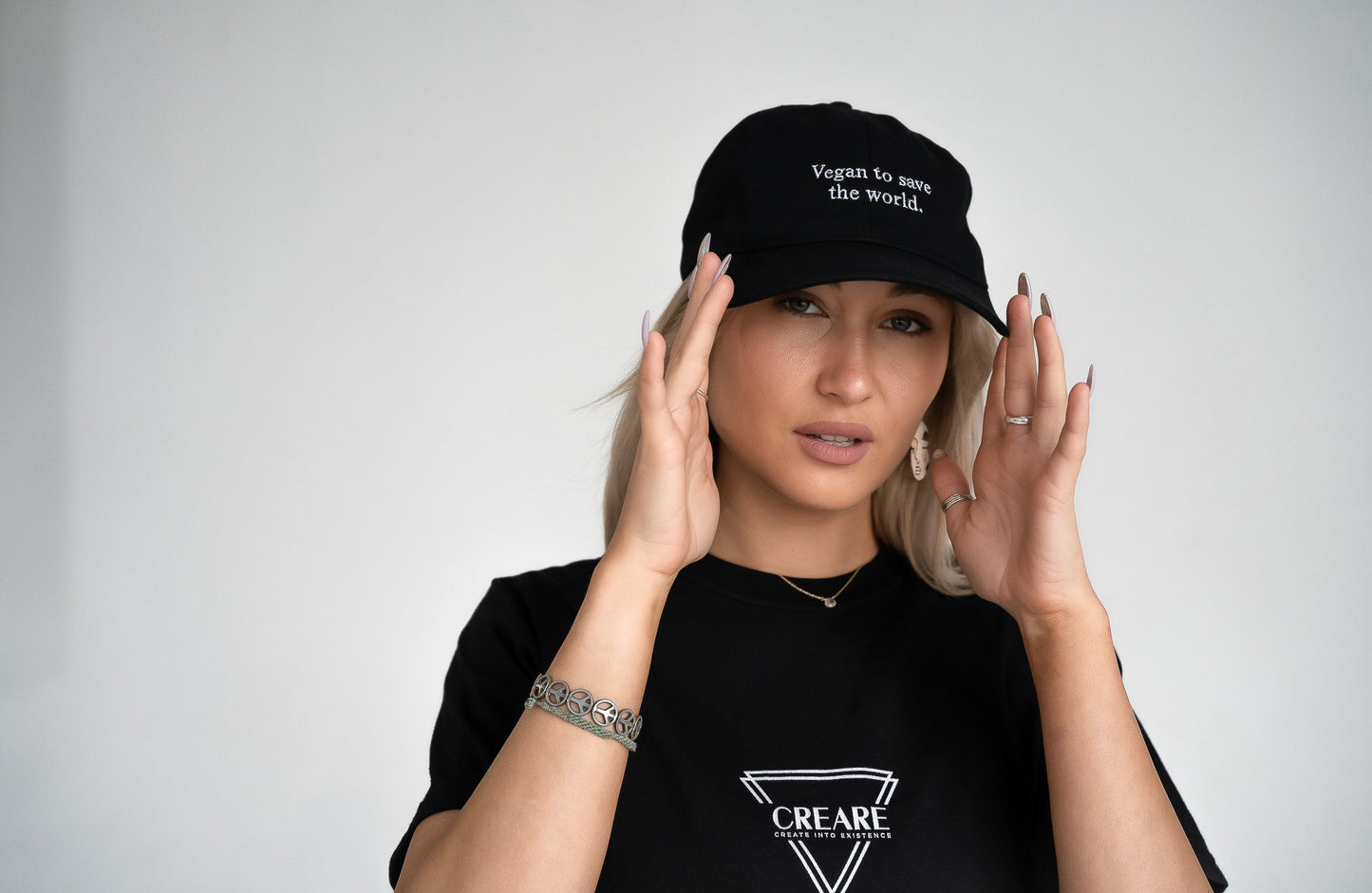Vegan to save the world - Organic dad hat