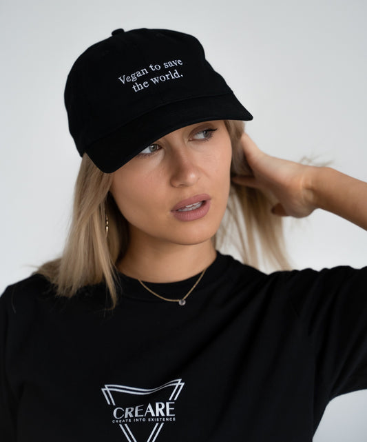 Vegan to save the world - Organic dad hat
